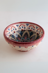 Karışık Stil ve Desenli Kase 5cm' – El Yapımı Seramik