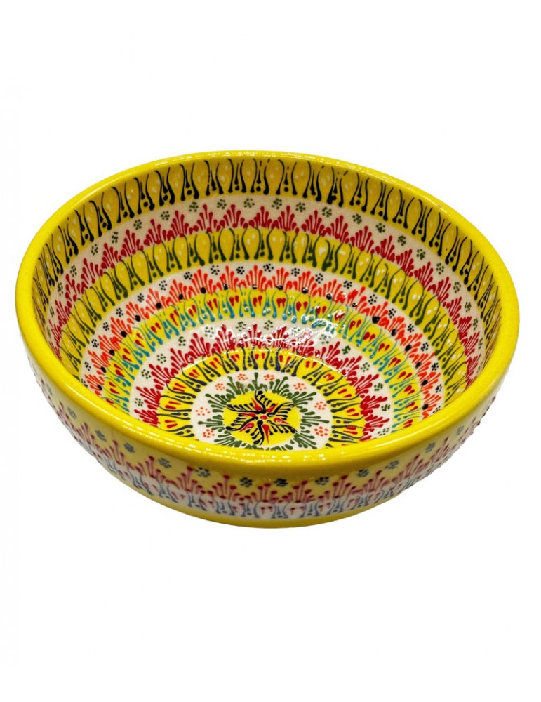 Dantel Desenli Kase 6'' – El Yapımı Seramik - My Store