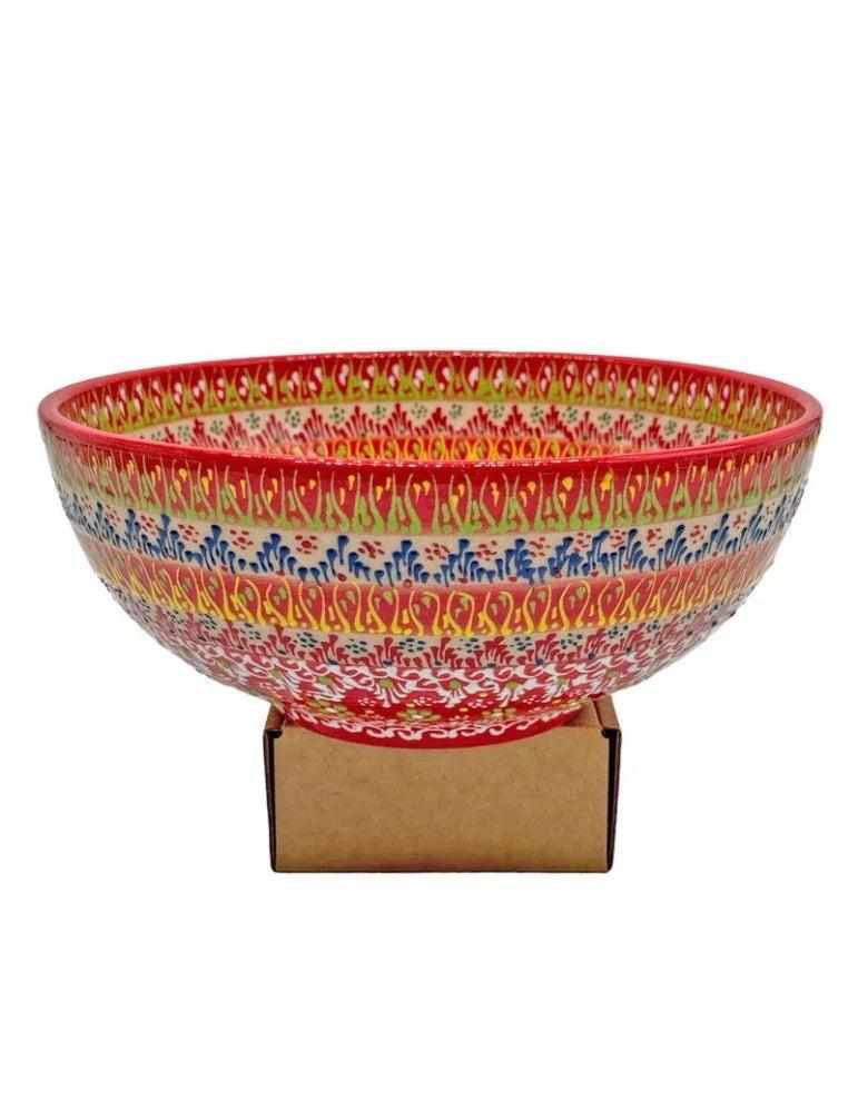 Dantel Desenli Kase 8'' – El Yapımı Seramik - My Store