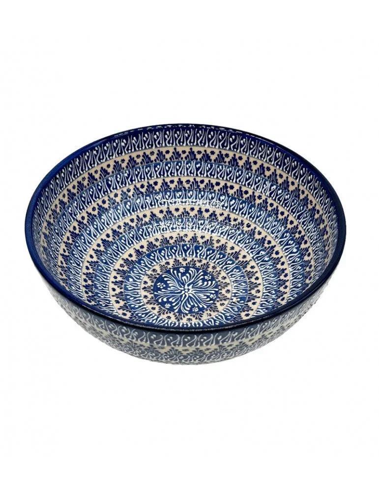 Dantel Desenli Kase 8'' – El Yapımı Seramik - My Store