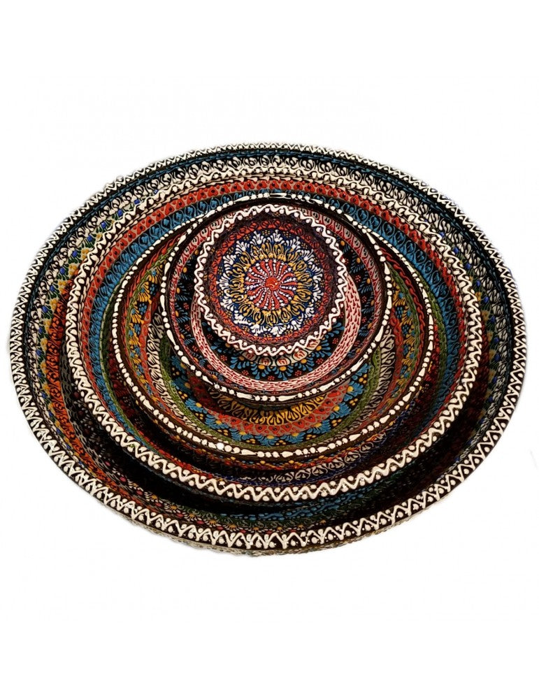 Dantel Desenli Kase 12'' – El Yapımı Seramik - My Store