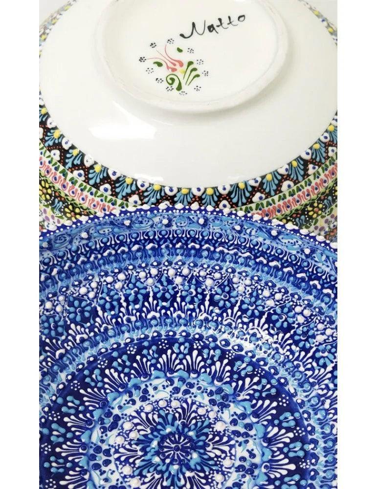 Dantel Desenli Kase 8'' – El Yapımı Seramik - My Store