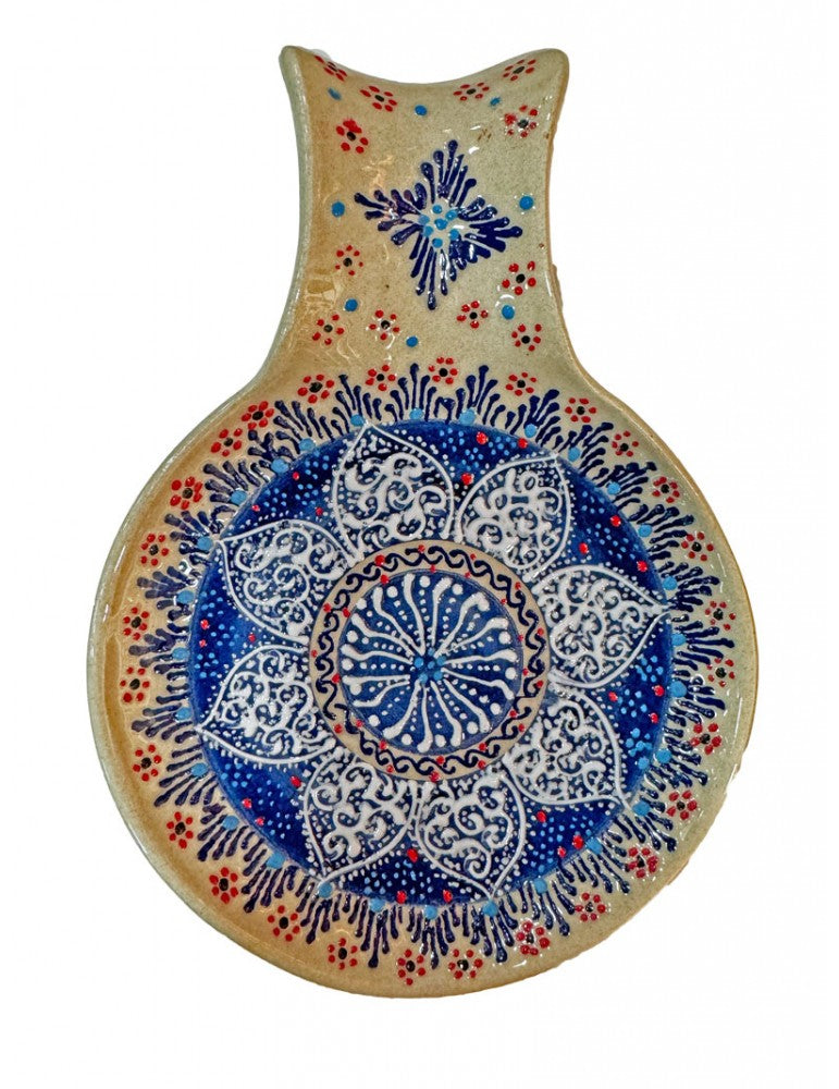 Dantel Desenli Kaşık Tutucu – Kısa Model, El Yapımı Seramik - My Store