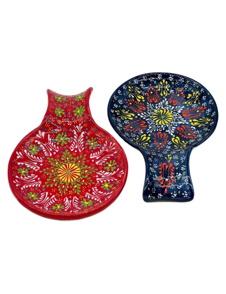 Dantel Desenli Kaşık Tutucu – Kısa Model, El Yapımı Seramik - My Store