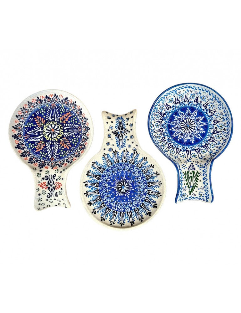 Dantel Desenli Kaşık Tutucu – Kısa Model, El Yapımı Seramik - My Store