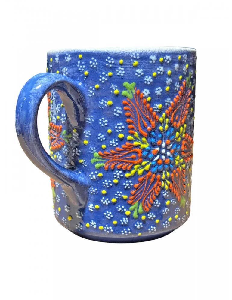 Dantel Desenli Kupa – El Yapımı Seramik - My Store