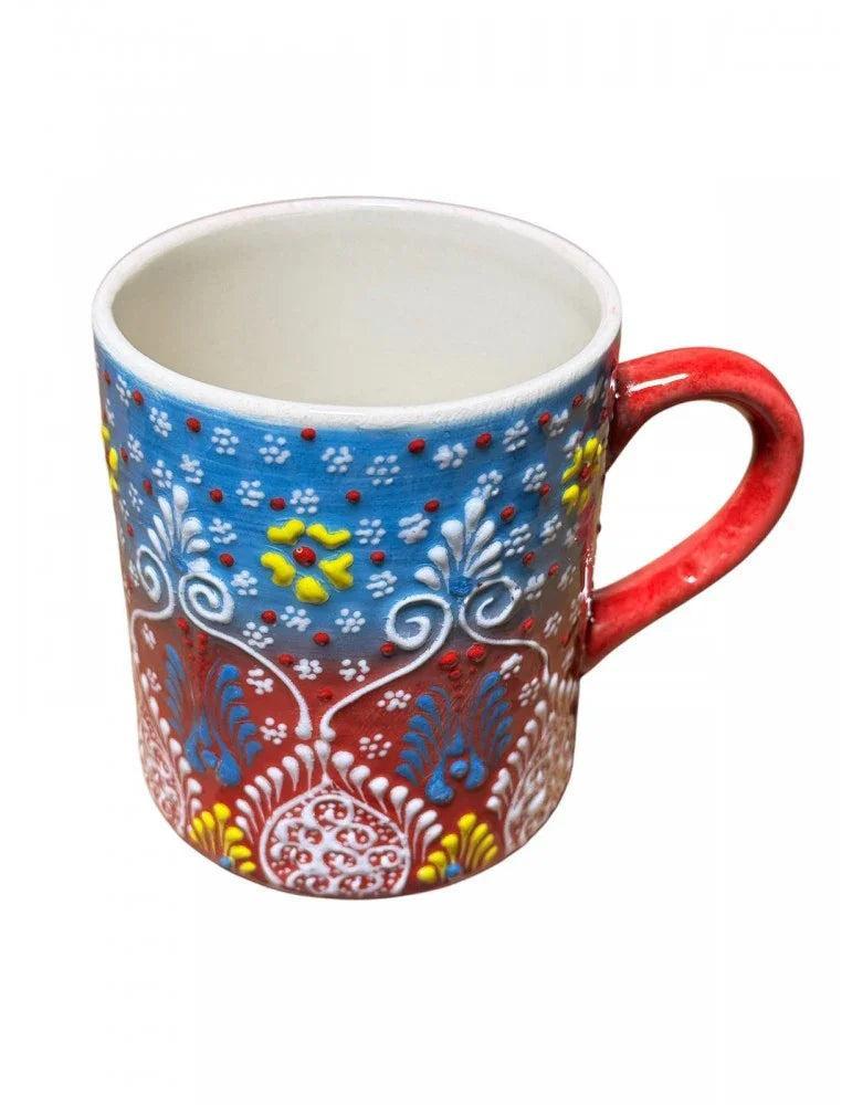 Dantel Desenli Kupa – El Yapımı Seramik - My Store
